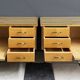 Set night stands wood and glass top