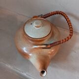 Glazed stoneware teapot