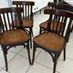 Set of 4 vintage bistro chairs from the 1960s.