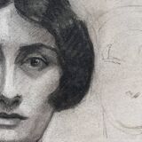 Large drawing from the 20s "Female nude"