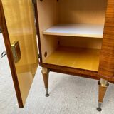 Art Deco sideboard in glossy burr walnut 1940 240cm
