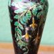 Enameled vase, art nouveau, Limoges, Jules Sarlandie