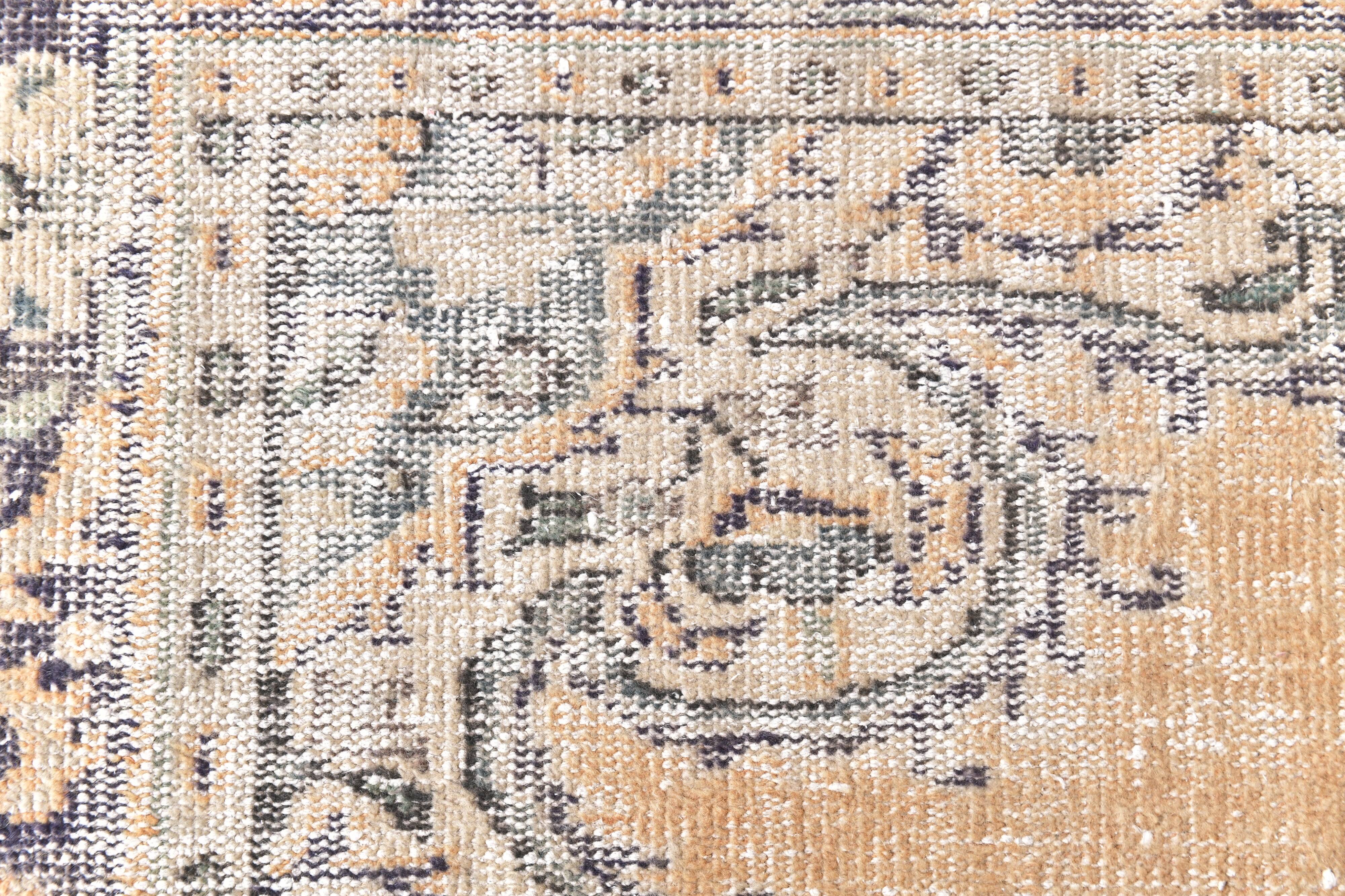 5x9 Peach Orange Handmade Wool Vintage Rug, 172x277Cm SK 240635