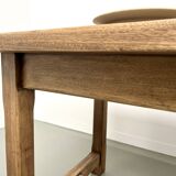 Small old farmhouse table with square legs