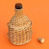 1940s Bottle Woven natural wicker