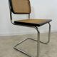 Old black caned chair Cesca B32 design Marcel Breuer 1970 Made in Italy vintage