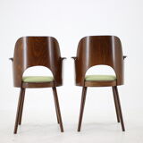 Ensemble de quatre chaises à manger Oswald Haerdtl des années 1960, Tchécoslovaquie