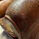 Old leather club chair