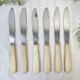 6 vintage Bakelite ivory knives France