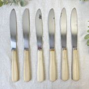 6 vintage Bakelite ivory knives France