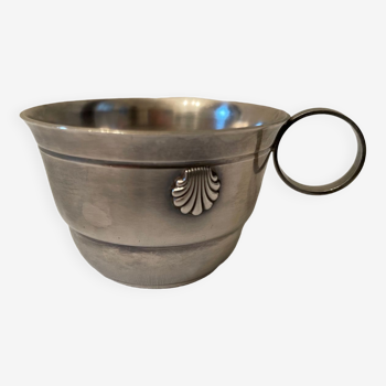 Silver metal cup