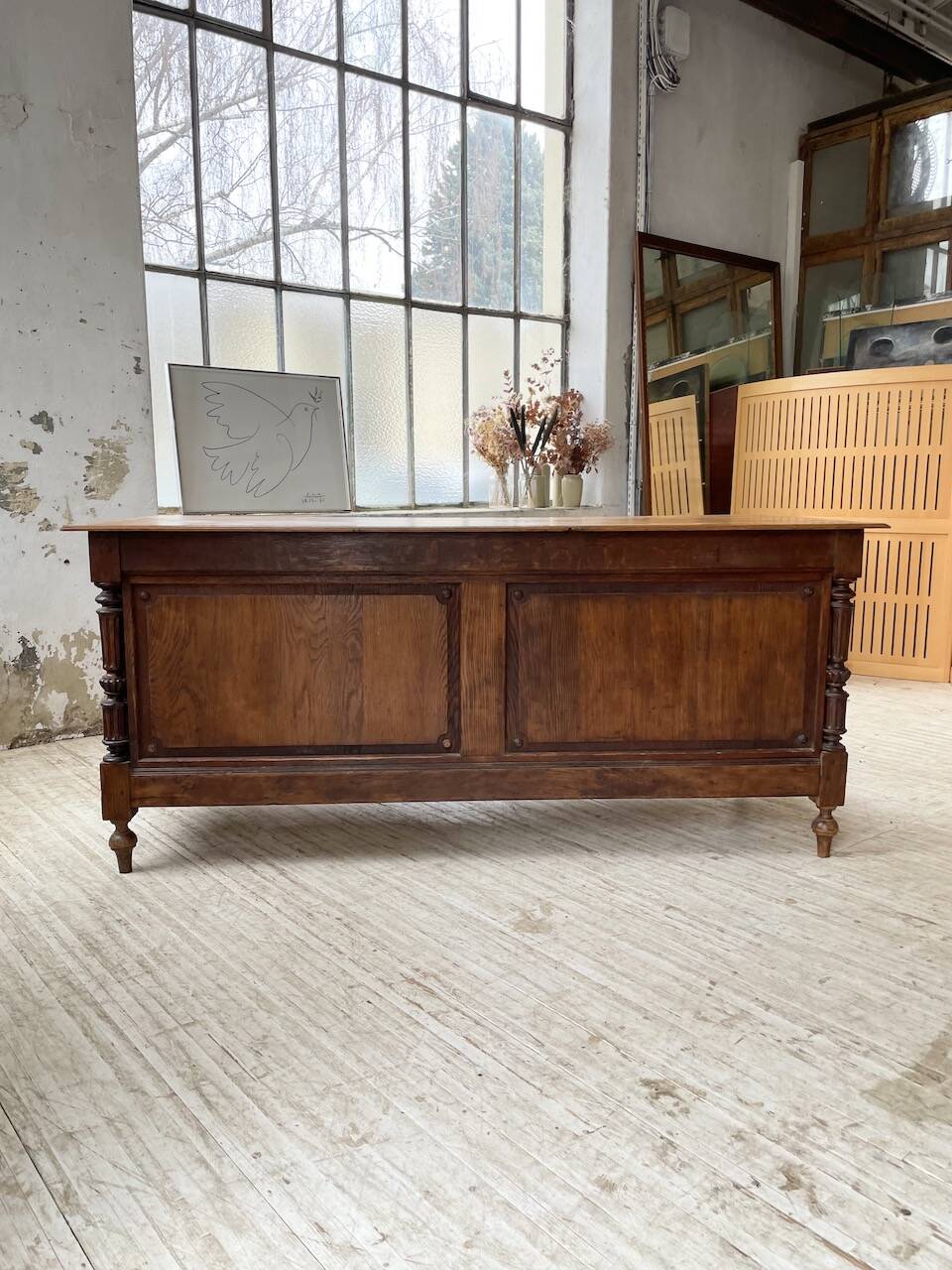 Comptoir en chêne drapier chêne 1900