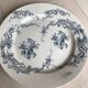 Large iron earth plate in Gien floral pattern