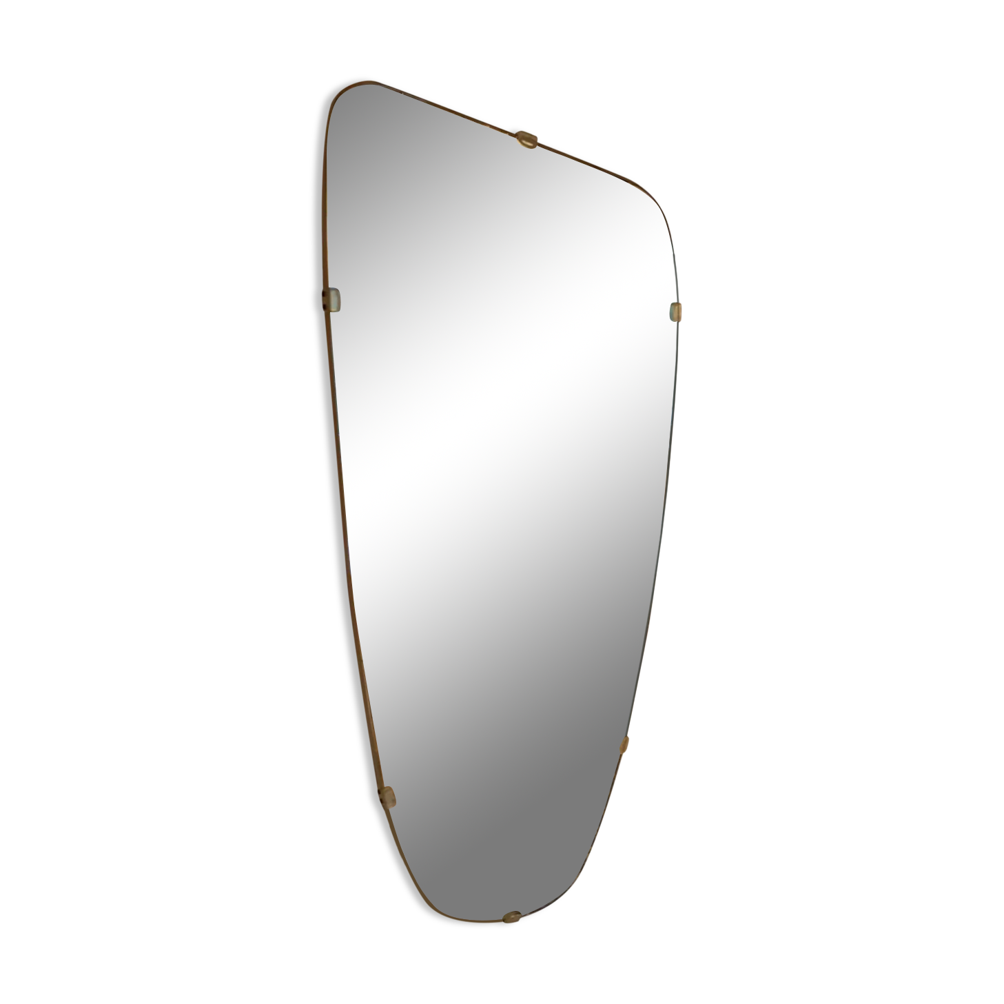 1960s asymmetrical mirror 35x78cm