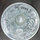 Marine life vase in glass by Josef Inwald for Barolac