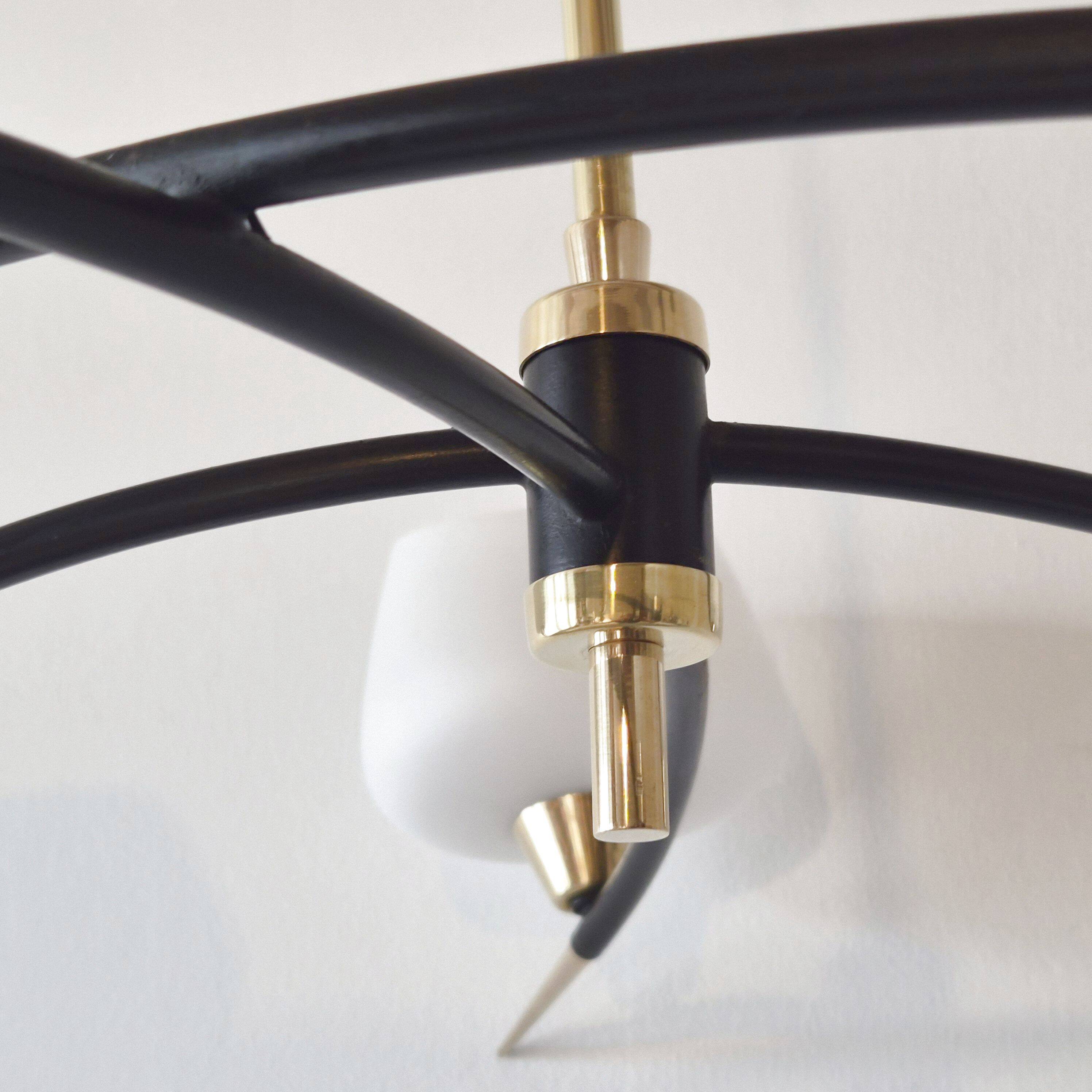 Arlus 1950 vintage pendant light