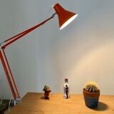 Office lamp architect aluminor France vintage 70s orange
