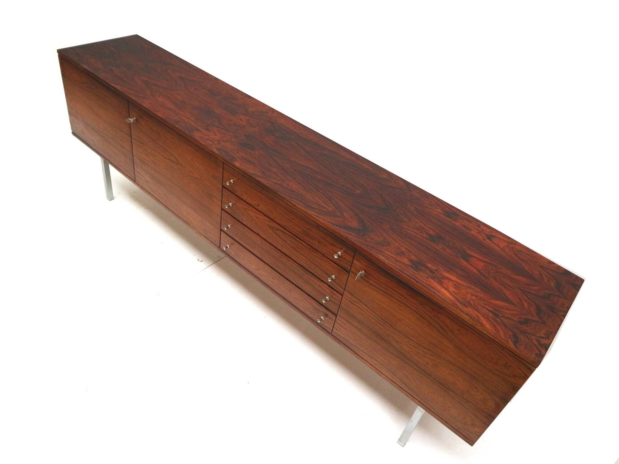 large vintage Brazilian rosewood sideboard from Bartels made in the 1960s
