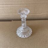 Petit bougeoir ancien en verre