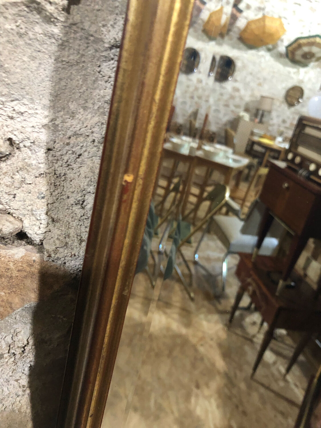 Baroque golden mirror