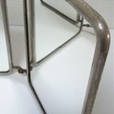 Early 20th century barber triptych mirror  - 19x44cm