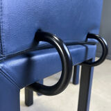 Set of 6 blue Arcadia dining chairs by Paolo Piva for B&B Italia, 1980s