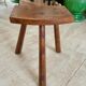 Tripod stool in solid oak 1950