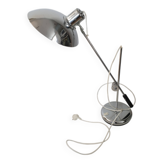 Articulated desk lamp in chromed metal by André Lavigne for Aluminor 1960
