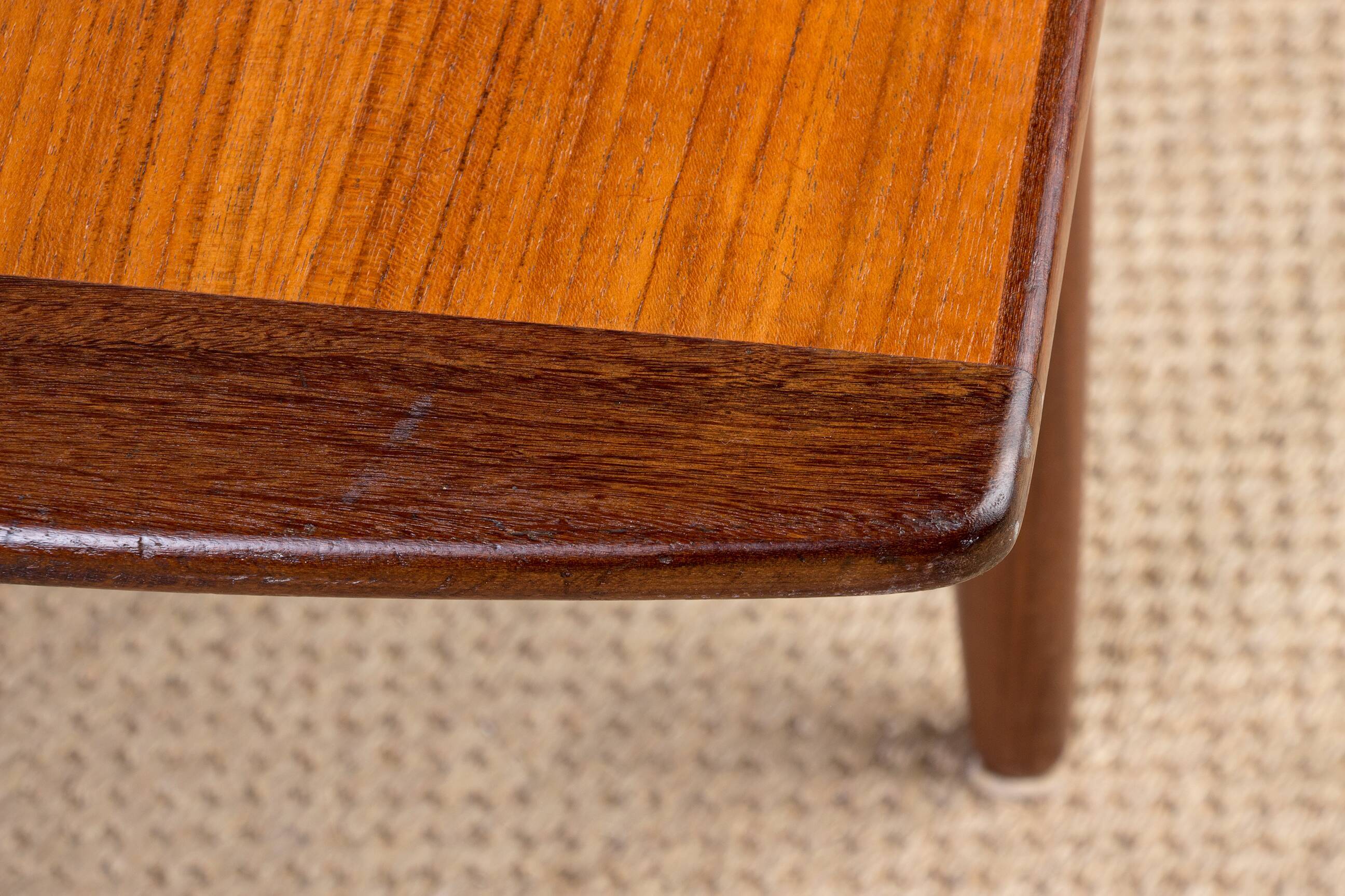 Danish teak coffee table by HE Mobler 1960