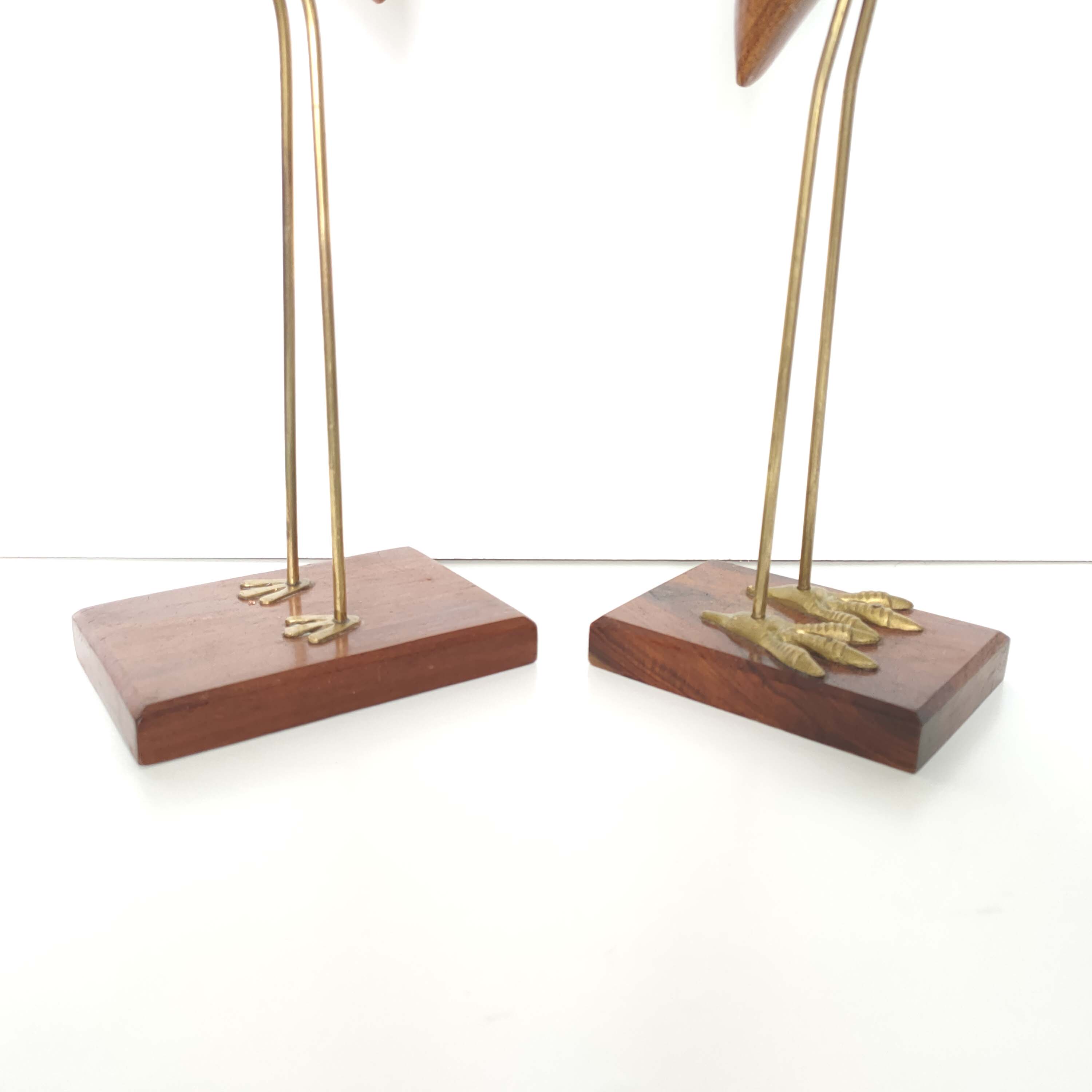 Couple blue herons and wood