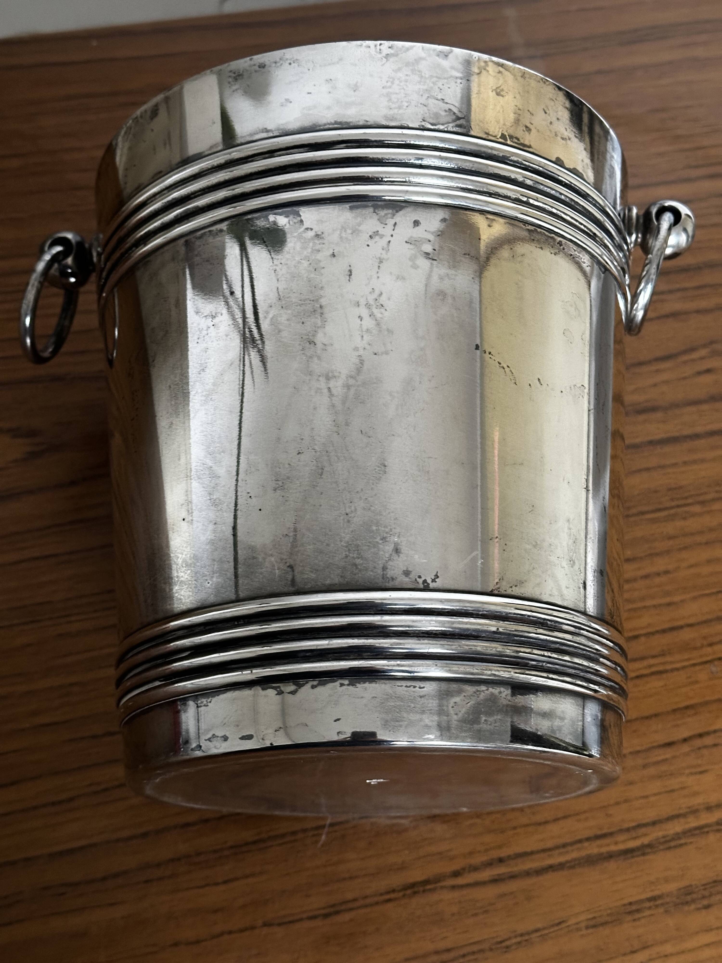 Gallia Champagne Bucket - Silver Metal - Art Deco Period - Biarritz Model
