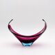Murano Crystal Sommerso Fuchsia Turquoise Gondola Cup 19cm