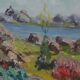 Original Swedish Oil on Panel – “Lakeside” by Gunnar Nilsson