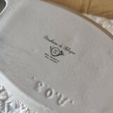 Duck-shaped foie gras dish, Sologne porcelain