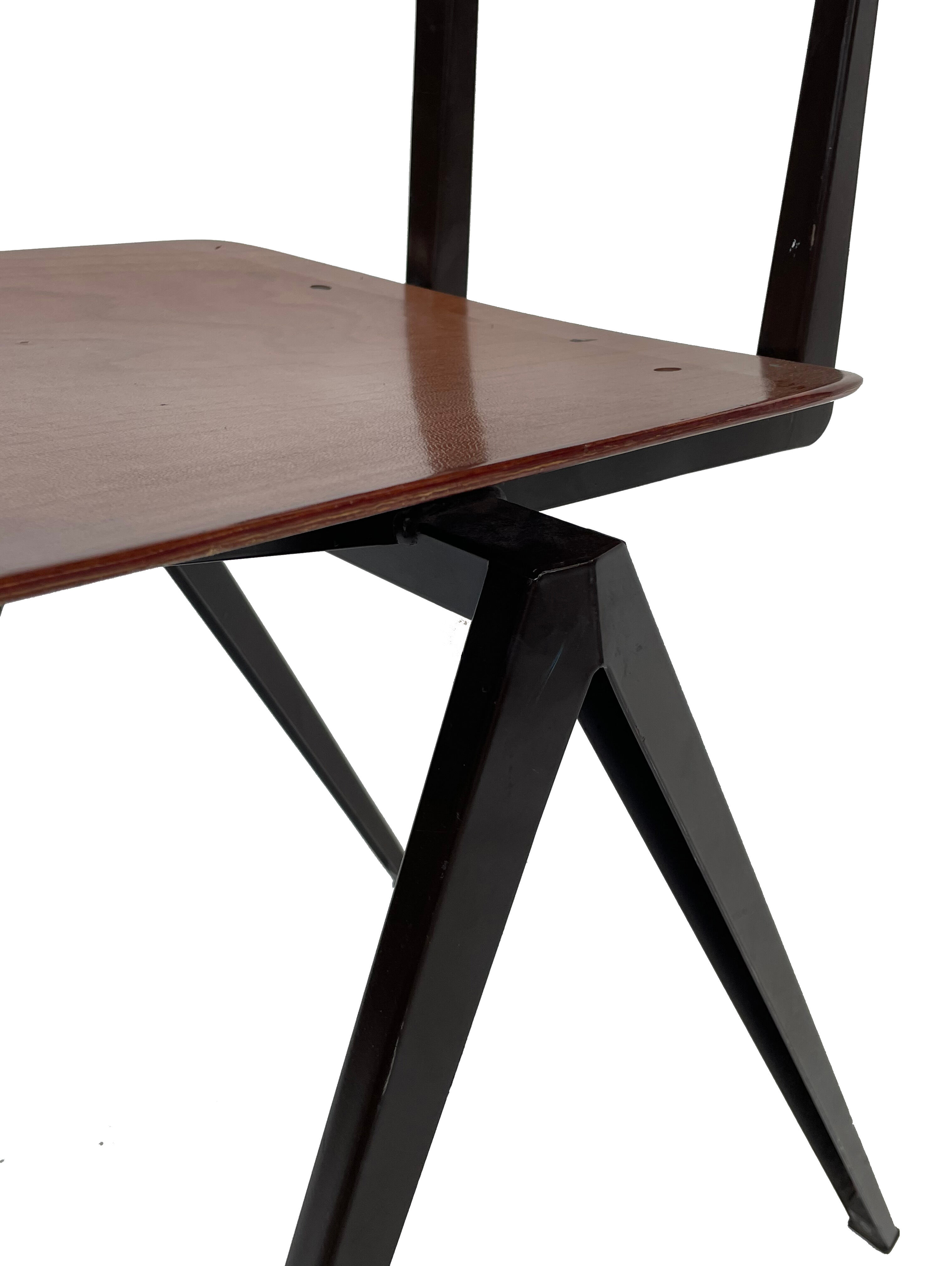 Industrial chair Galvanitas S16 Pagholz Netherlands 60's