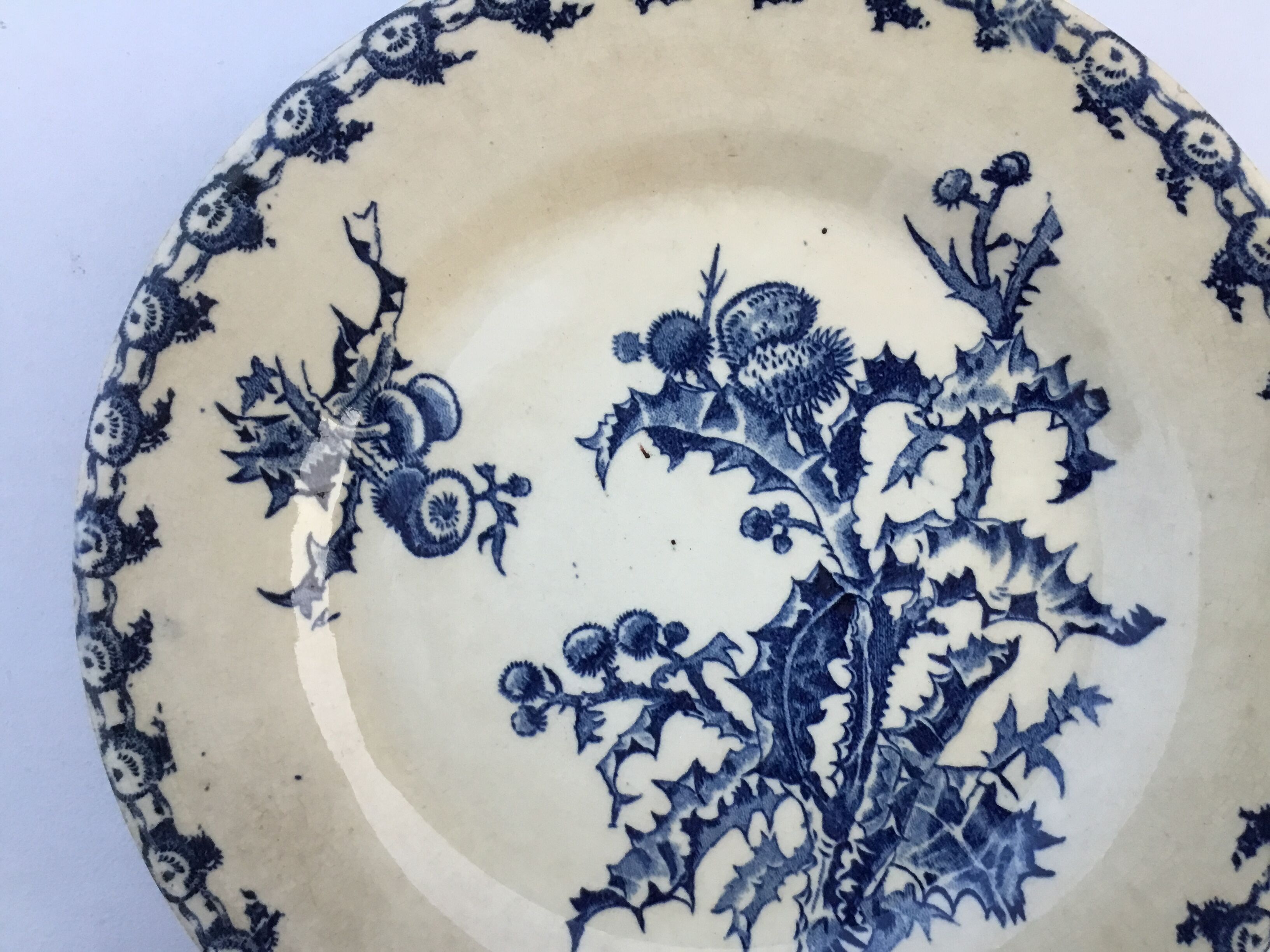 Plates made Gien, Terre de Fer