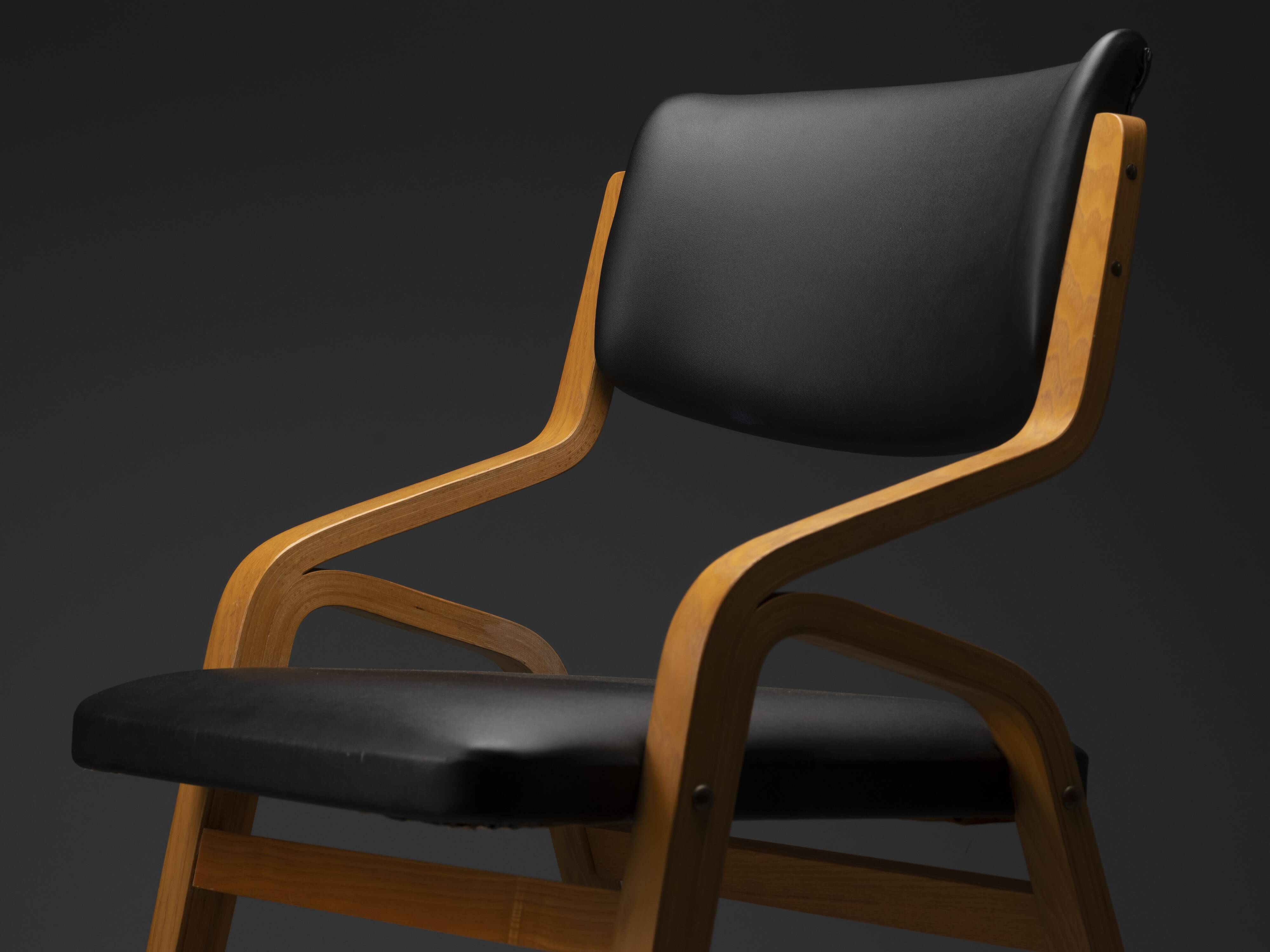 Set of 12 chairs, Ludvík Volák, 1960s–1970s, Czechoslovakia