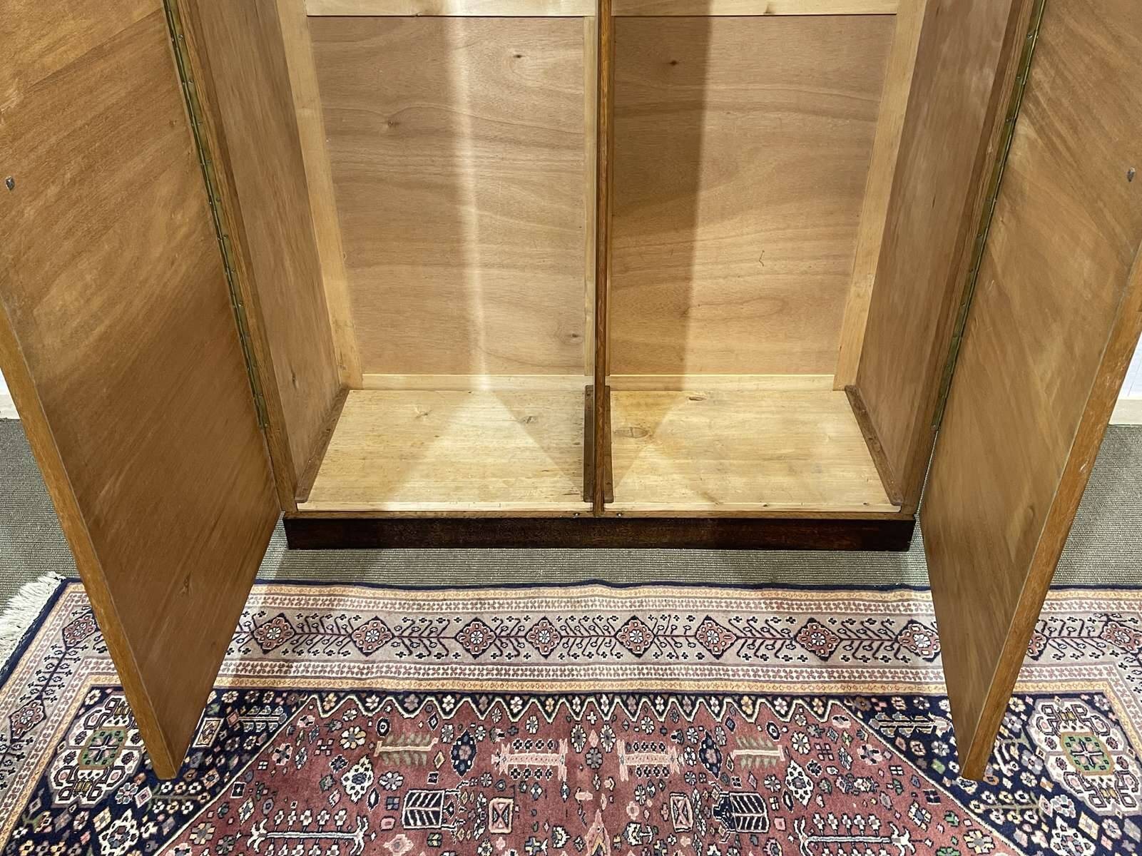 1950s Art Deco armoire in okoumé veneer