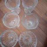 Set of 6 ice cream cups