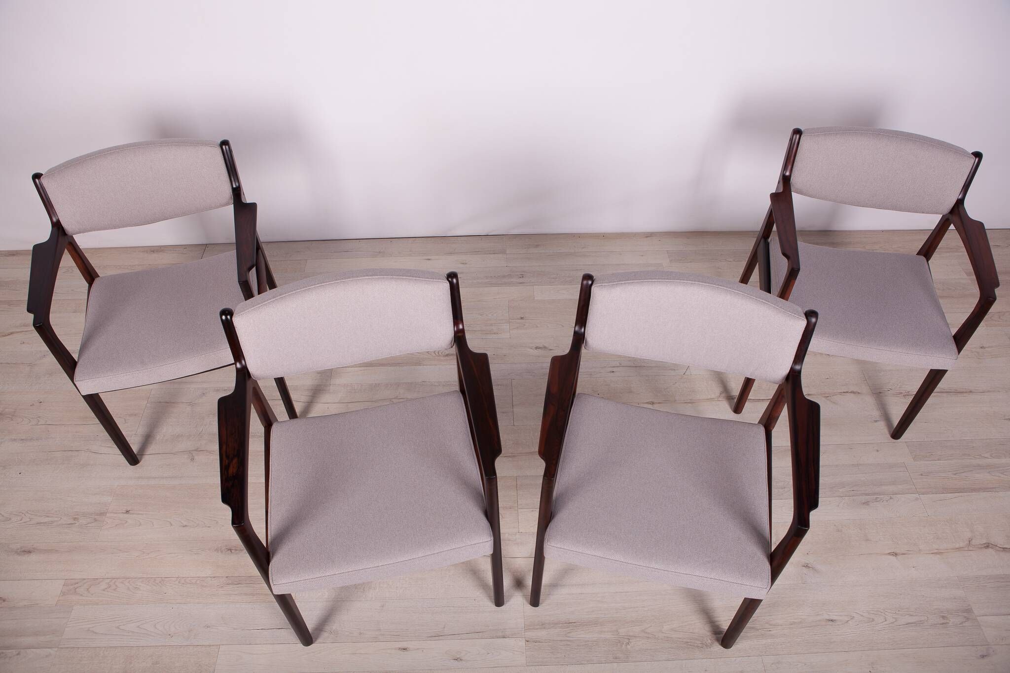 Rosewood Armchairs by Erik Buch for Ørum Møbelfabrik, 1960s, Set of 4