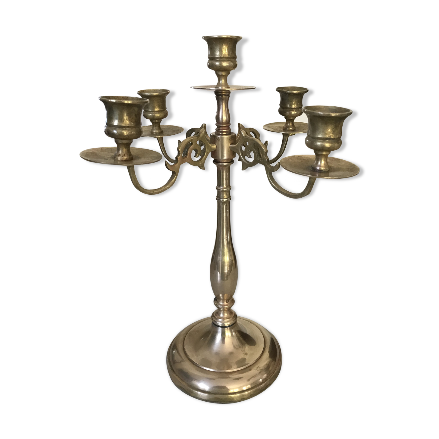Brass chandelier 5 fires