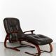 Fauteuil scandinave vintage avec ottoman par Arnt Lande pour Westnofa, anné