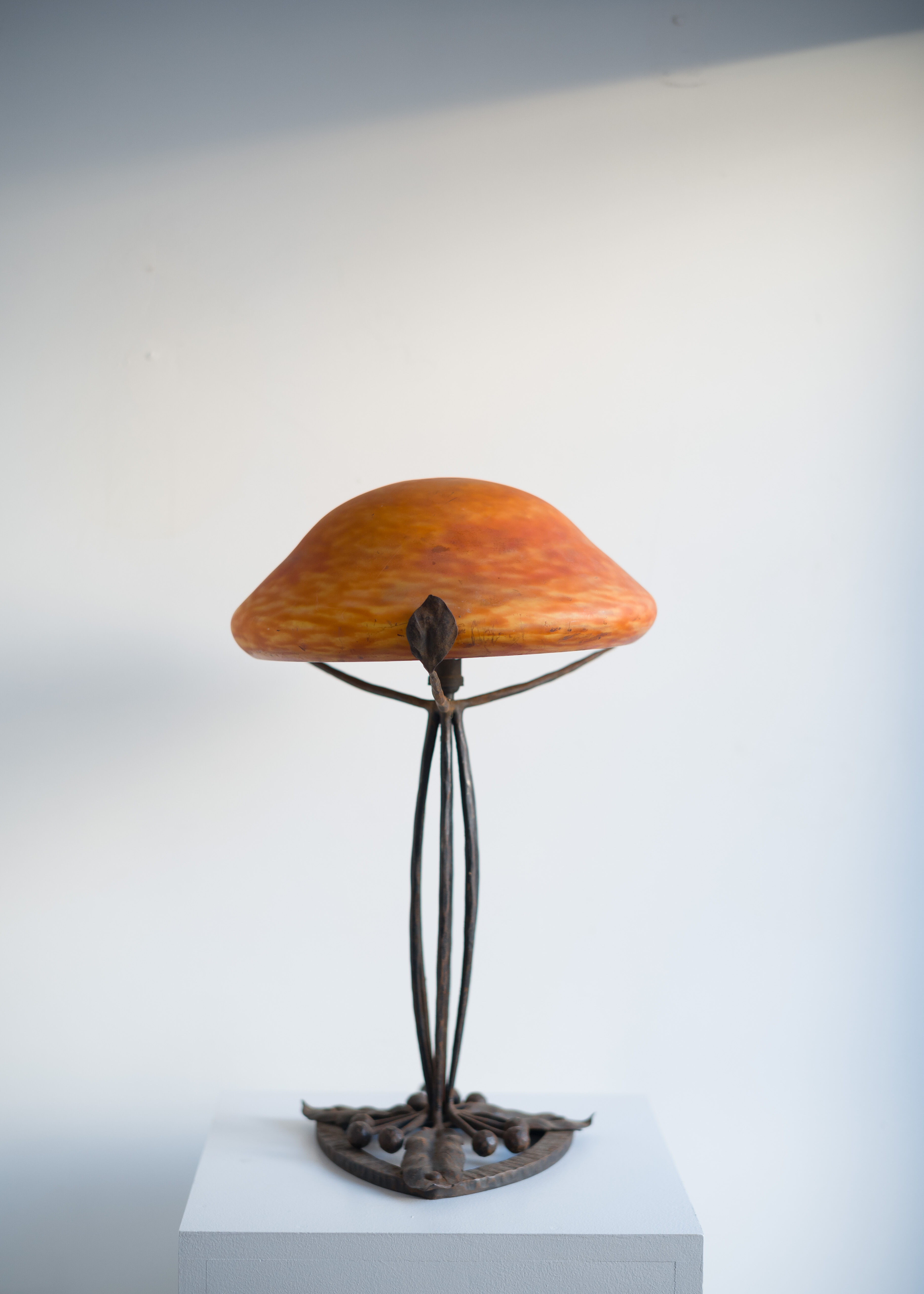 Lamp made of glass paste circa 1920