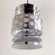 1970s chrome space age hanging lamp by massive, pendant light
