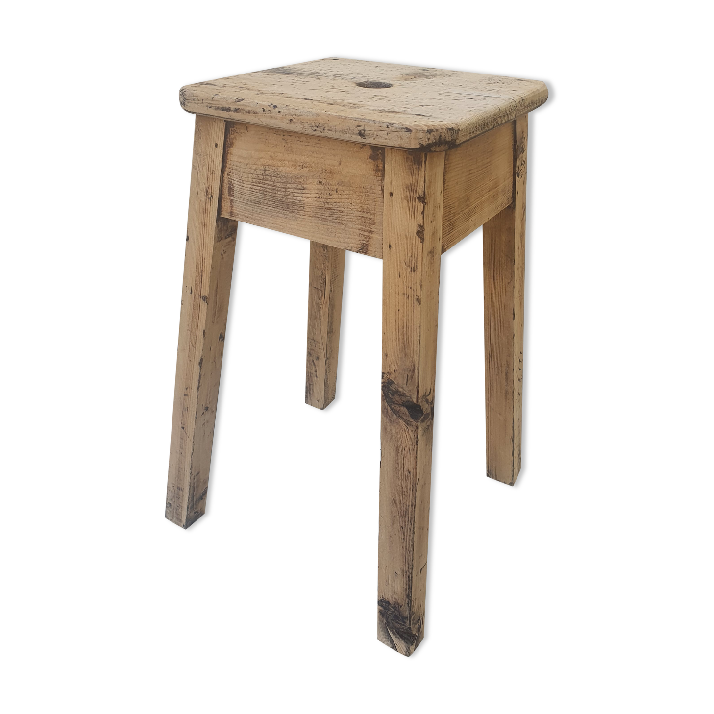 Antique wooden workshop stool