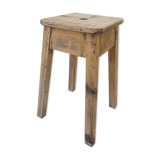 Tabouret d'atelier ancien en bois