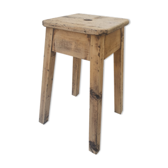 Antique wooden workshop stool
