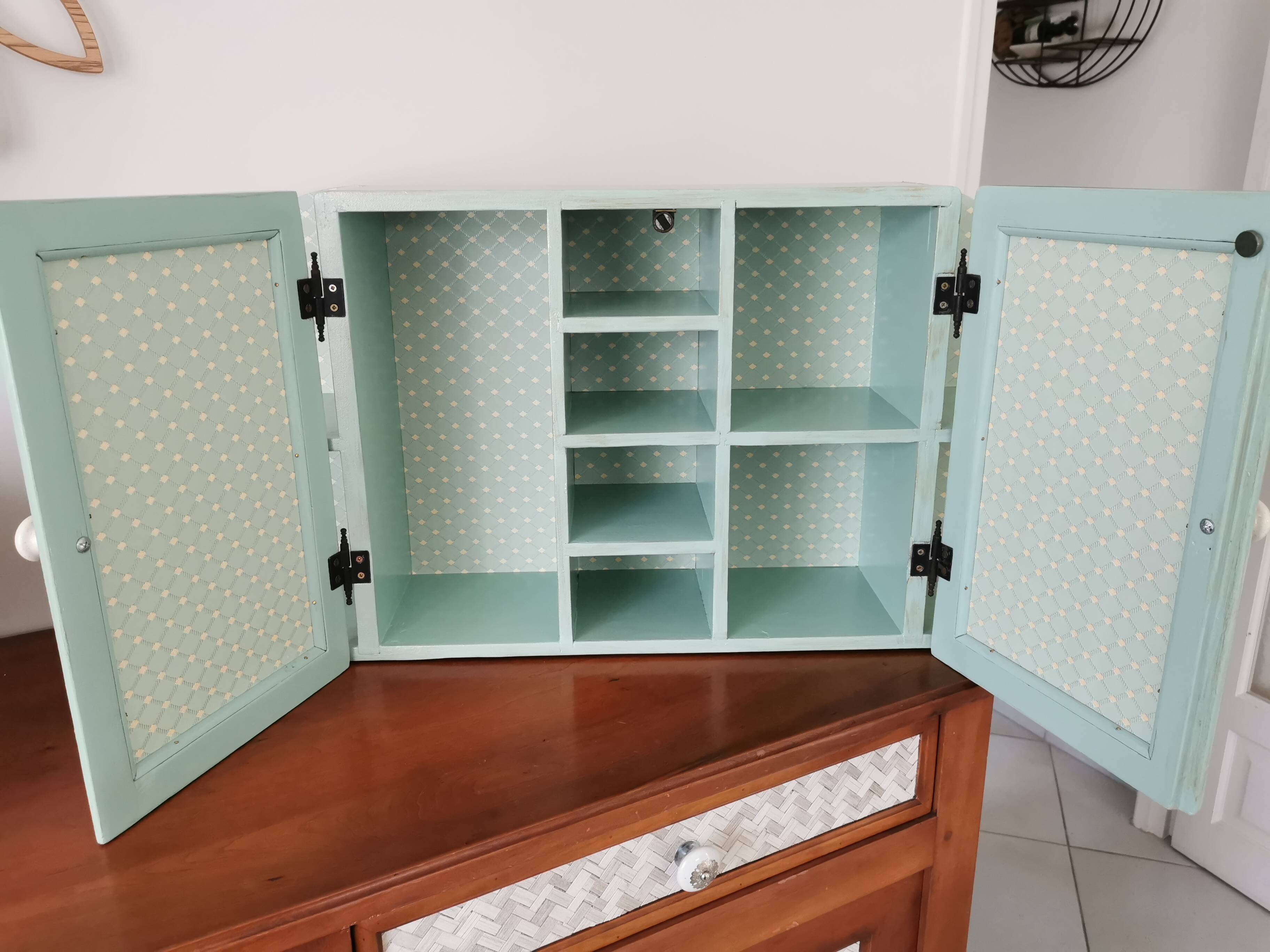 Wall shelf bathroom cabinet