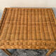Ottoman vintage in rattan and woven wicker