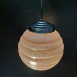 pink opaline pendant light